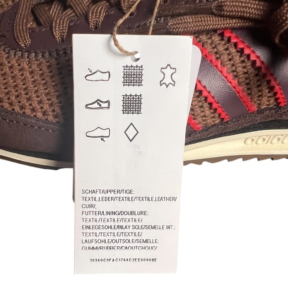 Adidas Originals SL 72 OG W Women’s Sneakers Brown/Red Size 5 US (36 EU) New/Tag - Picture 6 of 7